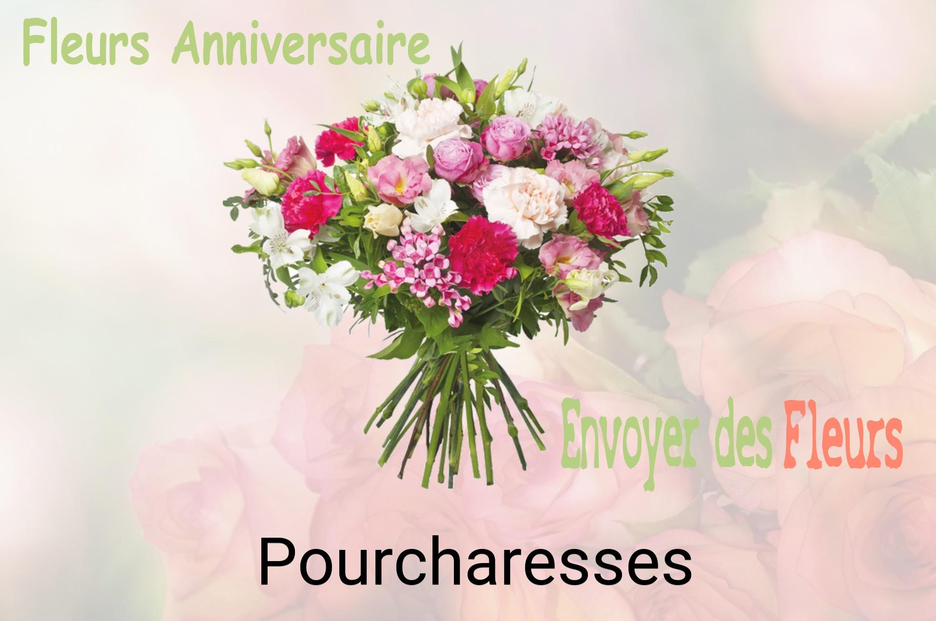 Bouquet de fleurs d’anniversaire livré à Pourcharesses