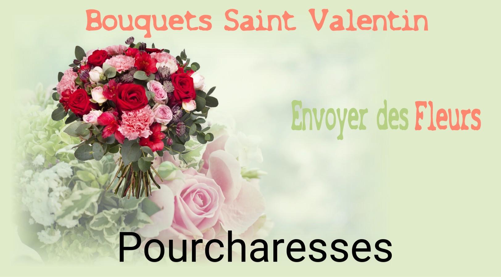 Roses de Saint-Valentin livrées à Pourcharesses